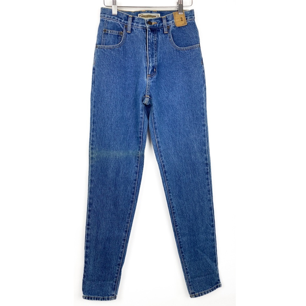 NWT Vintage Womens Jeans 2 Paris Sport Club High Rise Tapered Western Cowgirl